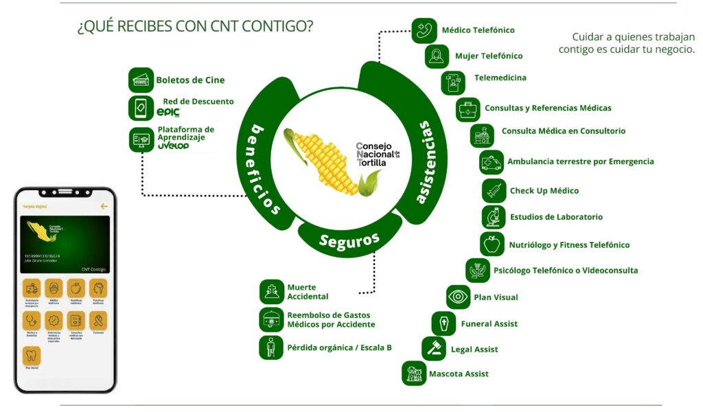 Beneficios para los afiliados del Consejo Nacional de la Tortilla.